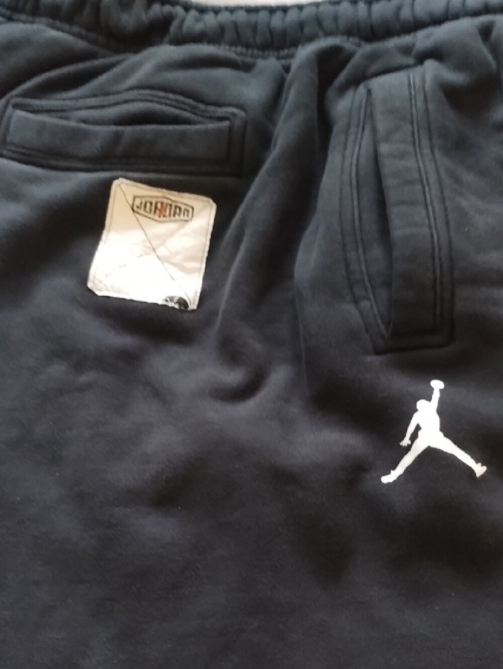 Jordan Black Sweatpants with White Jumpman Logo - Picture 4 of 5